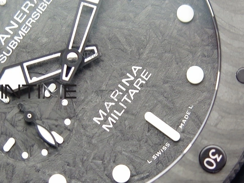 PAM979 Carbotech VSF 1:1 Best Edition Carbon Dial on Rubber Strap P.9010 Clone